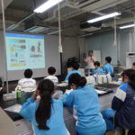 山梨市立笛川中学校2年生が来学しました